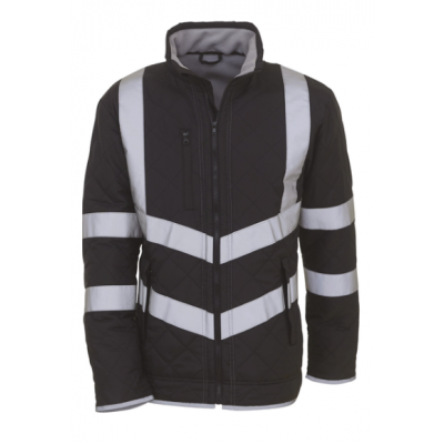 Veste haute visibilité "Kensington" noire : haute visibilité Veste haute visibilité "Kensington" noire : haute visibilité