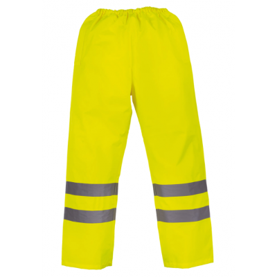 Surpantalon haute visibilité imperméable jaune : textile pro