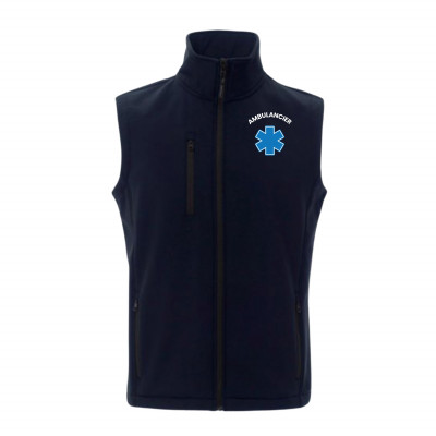 Softshell sans manches pour ambulancier : Personnaliser vos vêtements