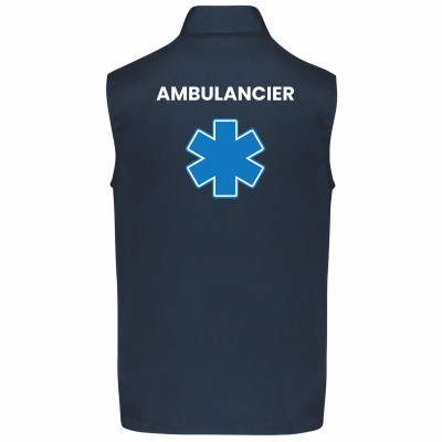 Gilet sans manches ambulancier homme : Vêtement PRO personnalisé