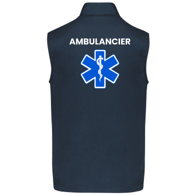 Gilet sans manches ambulancier homme : Vêtement PRO personnalisé