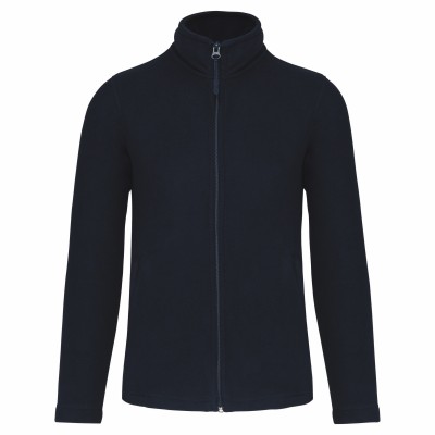 Veste micropolaire workwear bleu marine zippée homme