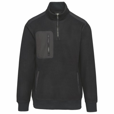Polaire workawear écoresponsable col zippé unisexe