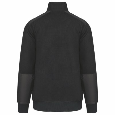 Polaire workwear écoresponsable col zippé unisexe à personnaliser : Broderie et DTF