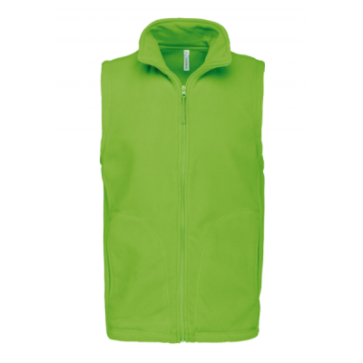 Doudoune sans manches doublé polaire unisexe : textile personnalisable