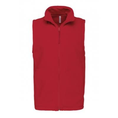 Doudoune sans manches doublé polaire unisexe : textile personnalisable