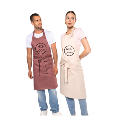 Tablier personnalisé avec poche : personnalisation textile