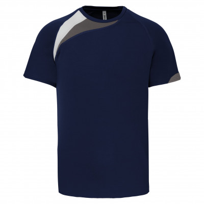 T-shirt de sport bleu marine manches courtes PROACT : Personnalisable