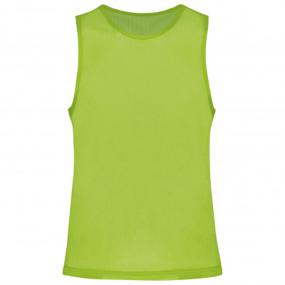 Chasuble de sport vert fluo avec ou sans personnalisation Chasuble de sport vert fluo avec ou sans personnalisation