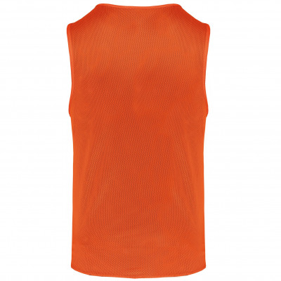Chasuble orange et noir réversible adulte : personnalisables